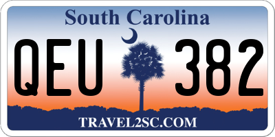 SC license plate QEU382