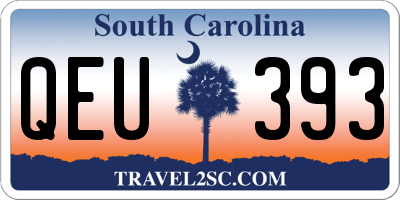 SC license plate QEU393