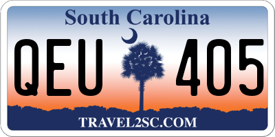 SC license plate QEU405