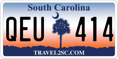 SC license plate QEU414