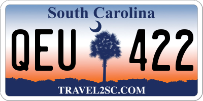 SC license plate QEU422