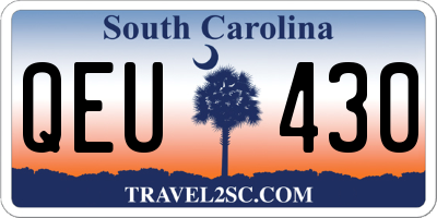 SC license plate QEU430
