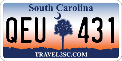 SC license plate QEU431