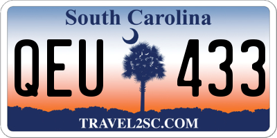 SC license plate QEU433