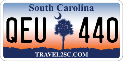 SC license plate QEU440