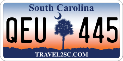 SC license plate QEU445