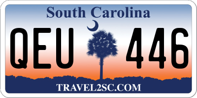 SC license plate QEU446