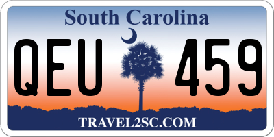 SC license plate QEU459