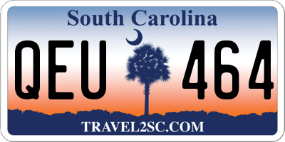 SC license plate QEU464