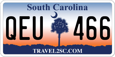SC license plate QEU466