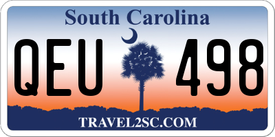 SC license plate QEU498