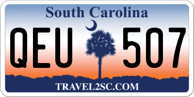 SC license plate QEU507