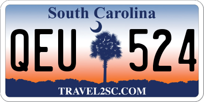 SC license plate QEU524