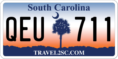 SC license plate QEU711