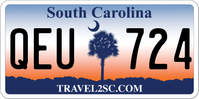 SC license plate QEU724