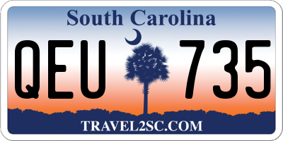 SC license plate QEU735