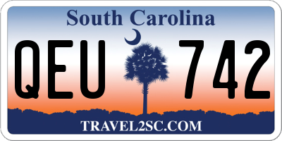 SC license plate QEU742