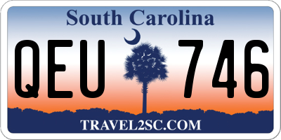 SC license plate QEU746