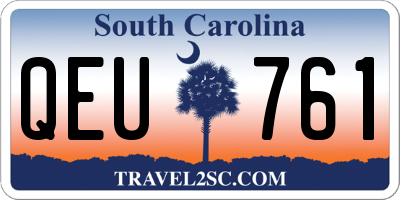 SC license plate QEU761