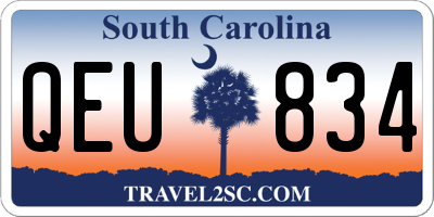 SC license plate QEU834