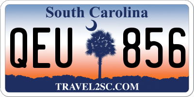 SC license plate QEU856