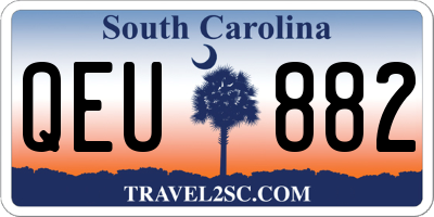 SC license plate QEU882