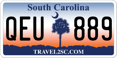 SC license plate QEU889