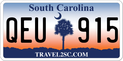 SC license plate QEU915