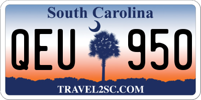 SC license plate QEU950