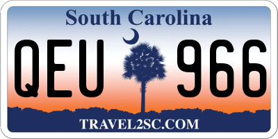 SC license plate QEU966