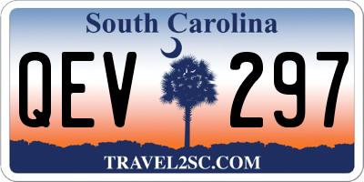 SC license plate QEV297