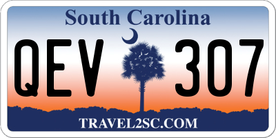 SC license plate QEV307