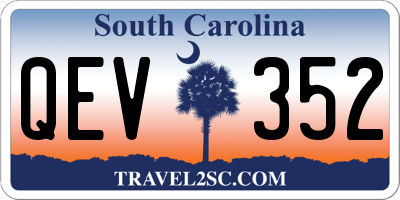 SC license plate QEV352