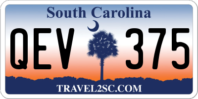 SC license plate QEV375
