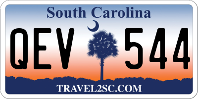 SC license plate QEV544