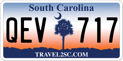 SC license plate QEV717