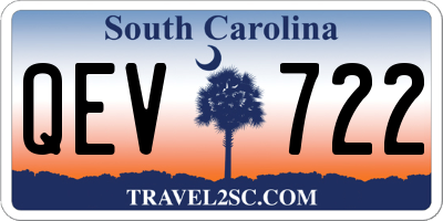 SC license plate QEV722