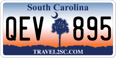 SC license plate QEV895