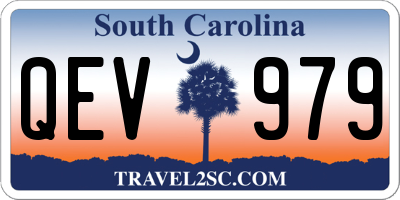 SC license plate QEV979