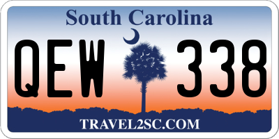 SC license plate QEW338