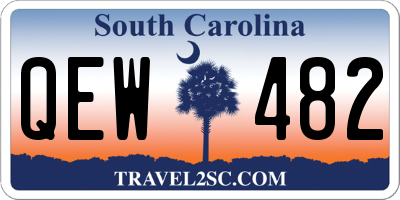 SC license plate QEW482