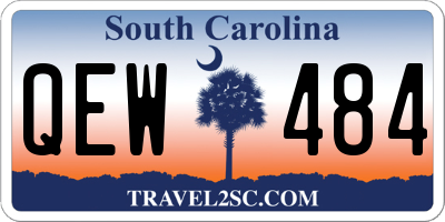SC license plate QEW484