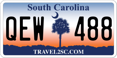 SC license plate QEW488
