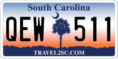 SC license plate QEW511