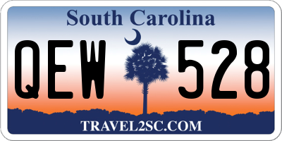 SC license plate QEW528