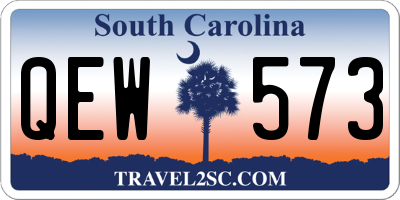 SC license plate QEW573