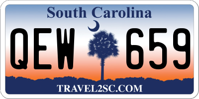 SC license plate QEW659