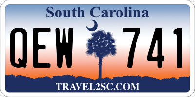 SC license plate QEW741