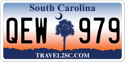 SC license plate QEW979