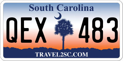 SC license plate QEX483